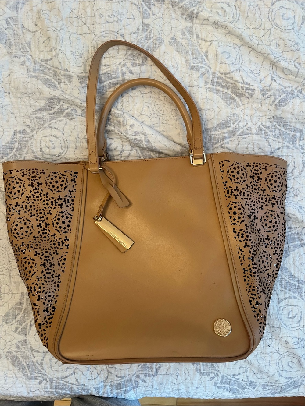 Vince Camuto Brown/Tan handbag/Tote